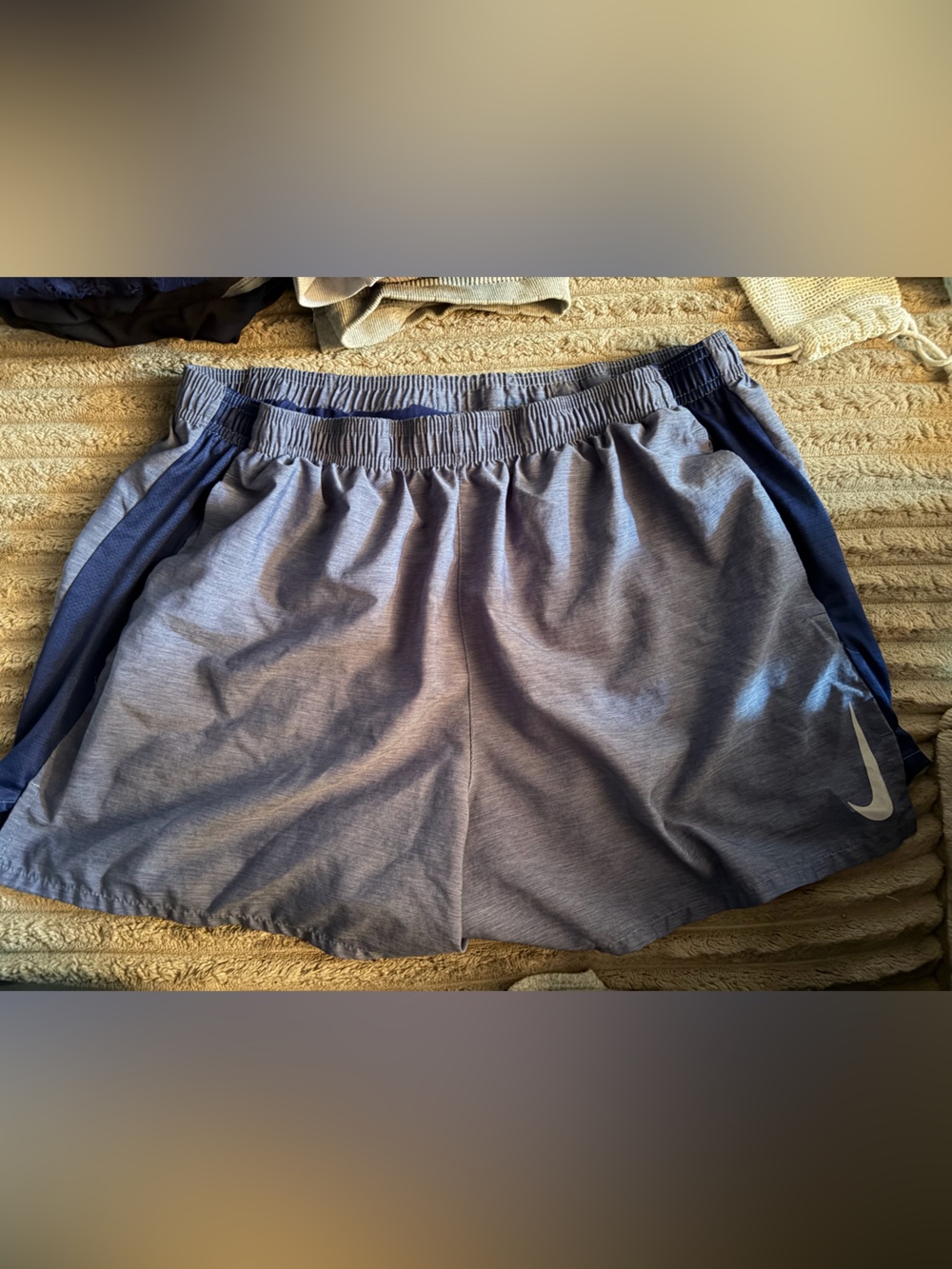Nike women’s Heather Navy Athletic Shorts